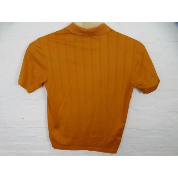 Vtg Virginia Cavaliers Polo Shirt Mens Medium Orange Nike Tiger Woods Golf UVA - Picture 8 of 10